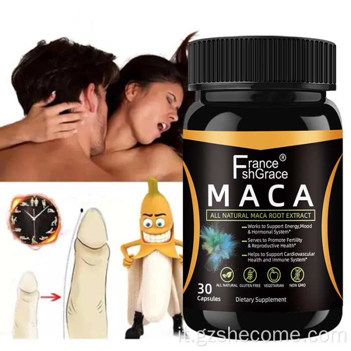 Capsule di Maca Stamina di supporto per pillola per l'ingrandimento del pene di Shecome